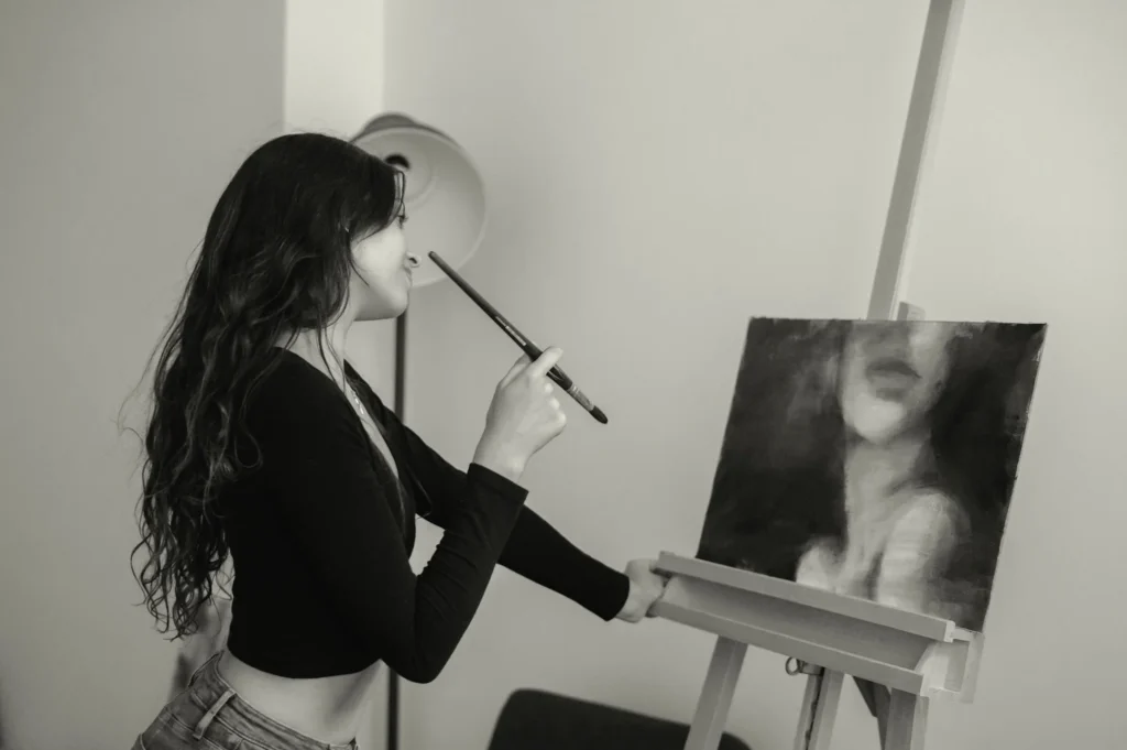 Maria de Lacruz Pintando