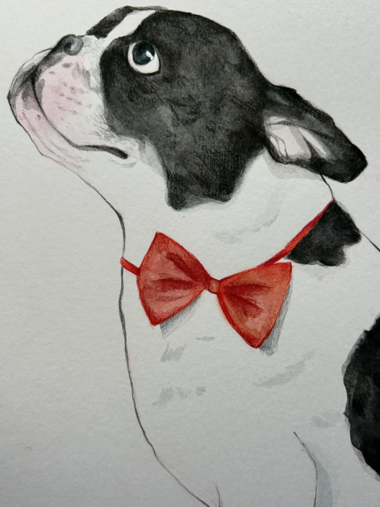 Retrato personalizado de mascota en acuarela - 2