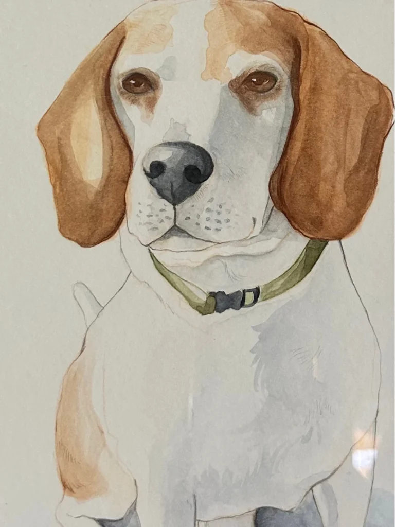 Retrato personalizado en acuarela de perro - 2